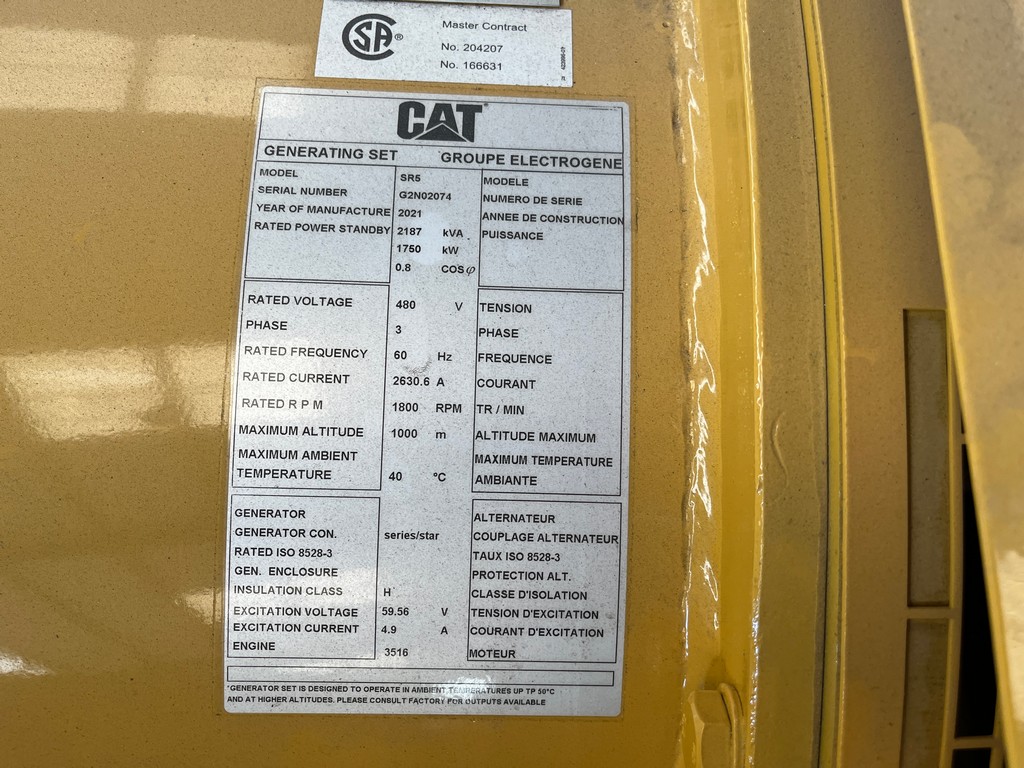 CAT SR5 1750kW Generator End (2)