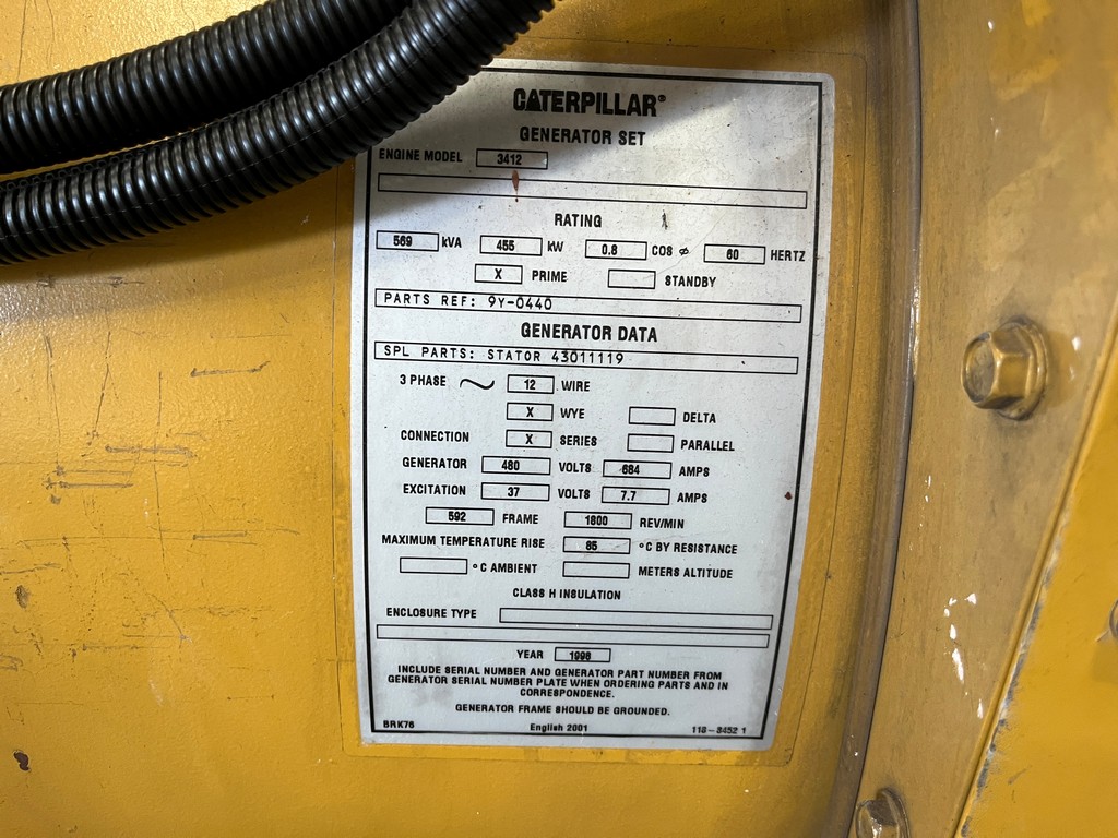 CAT 3412C 500kW Generator Set (9)