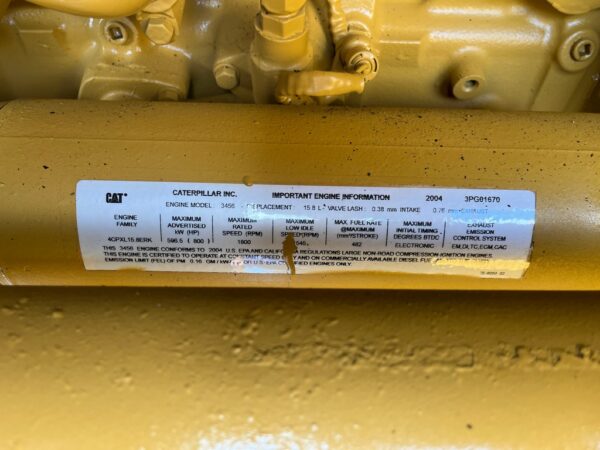 CAT 3456 500kW Generator Set (10)
