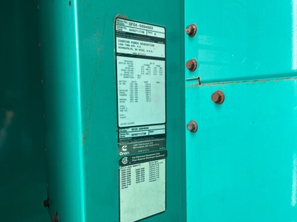Cummins DFEK 500kW Generator Set (18)