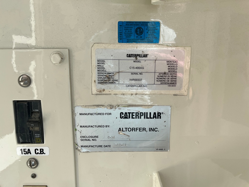 Refurbished CAT XQ400 Generator Set