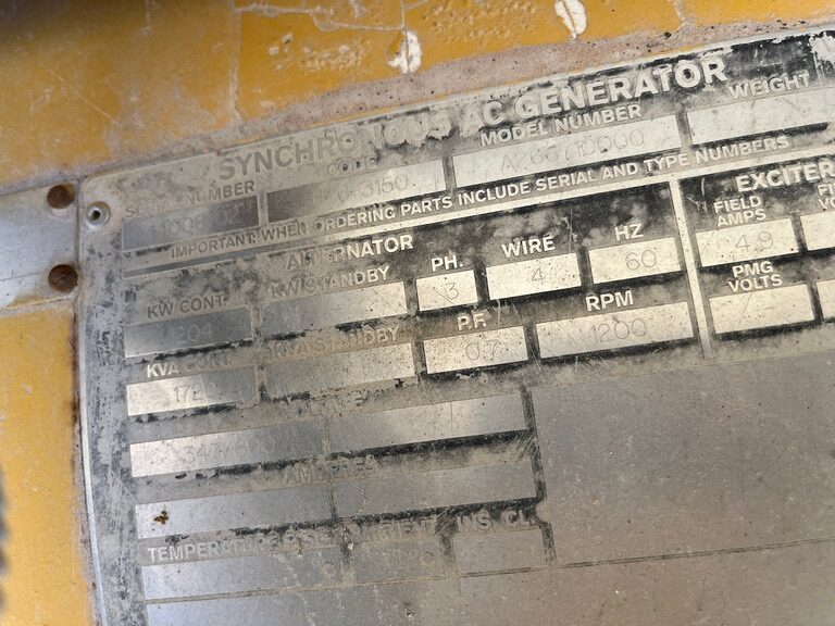 Used CAT 3512B Land Electric Generator Set