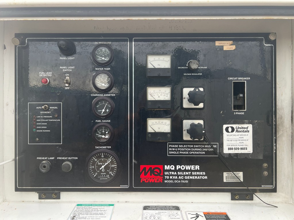 Used Multiquip DCA70 USI Generator Set